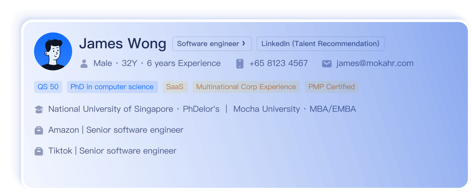 MokaHR AI Resume Screening